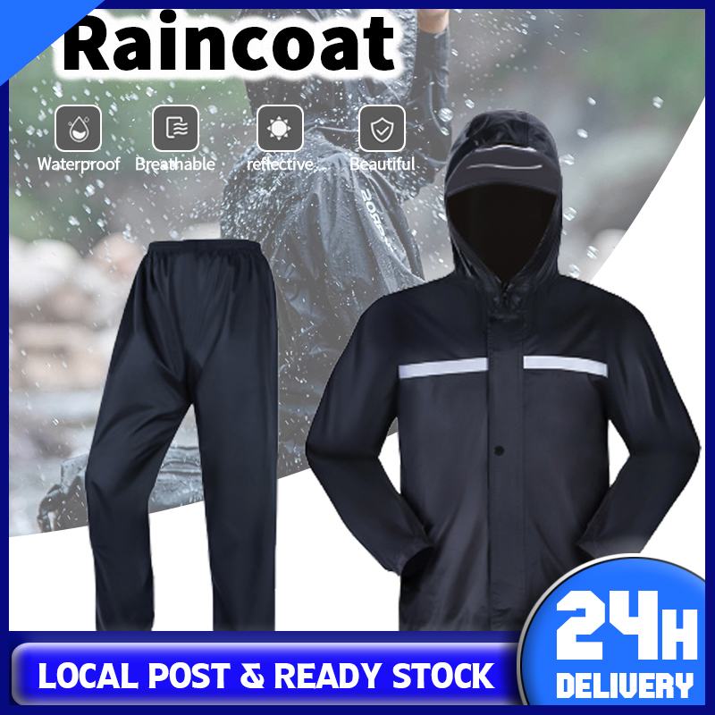 [Ready Stock] Waterproof Rain Coats Oxford Cloth Raincoat Motorcycle ...
