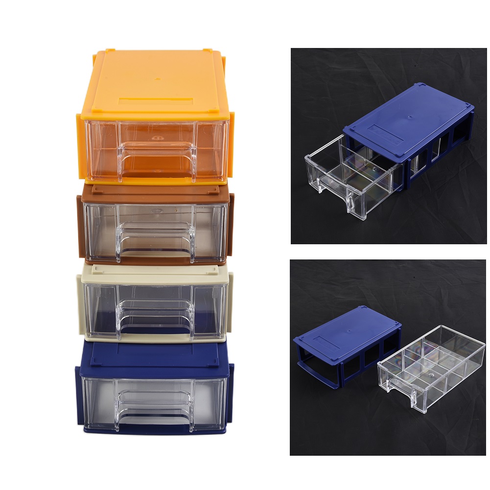 Stackable Plastic Hardware Parts Storage Box Component Screws Toolbox ...