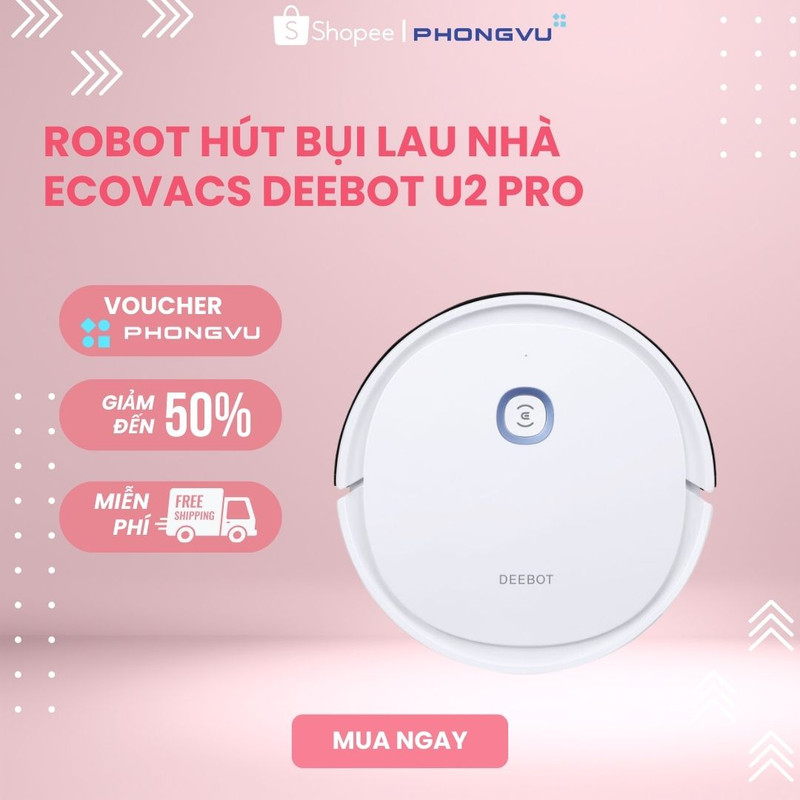 Robot Vacuum Cleaner Home Smart Ecovacs Deebot U2 pro-Warranty 18 month