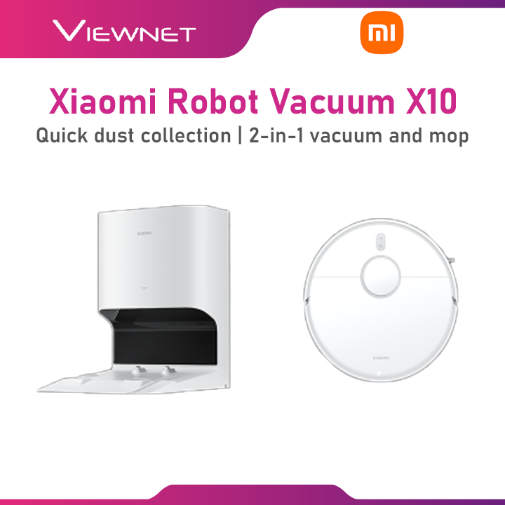 Xiaomi Robot Vacuum X10+ /X 10 (4,000Pa Suction Power, 2 in 1 Vacuum