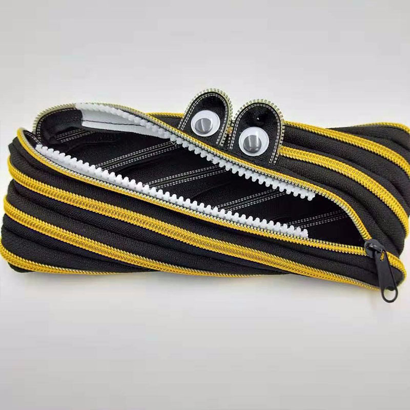 Beiduoyang new little monster color zipper pencil bag portable pencil case