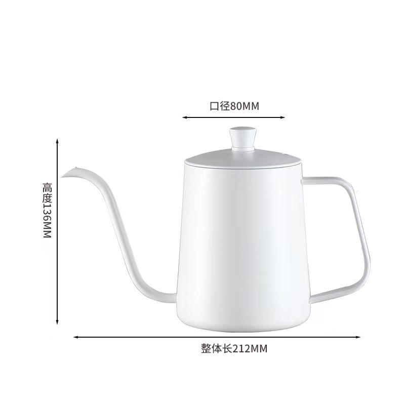 304 máy pha cà phê thép không gỉ ấm miệng nhỏ ấm miệng nhọn ấm rửa tay gia dụng ấm miệng nhỏ miệng dài cốc cà phê pha tay