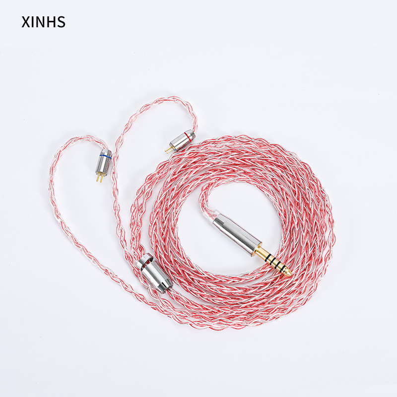 XINHS 8 core 5N Silver Plated Audio Headphone Wire 5N Silver Plated