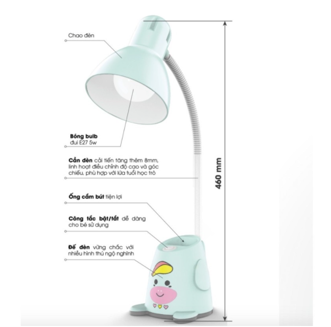 Đèn bàn Bảo vệ Thị lực Rạng Đông