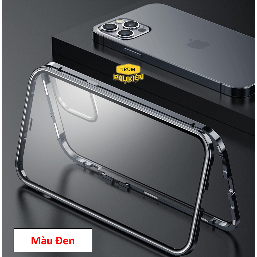 Ốp lưng nam châm 2 mặt kính cường lực cho iphone 15 pro max 14 pro max 14 13 pro max 12 pro max 12 pro 12 11 pro max xs max x xs 8plus 7plus
