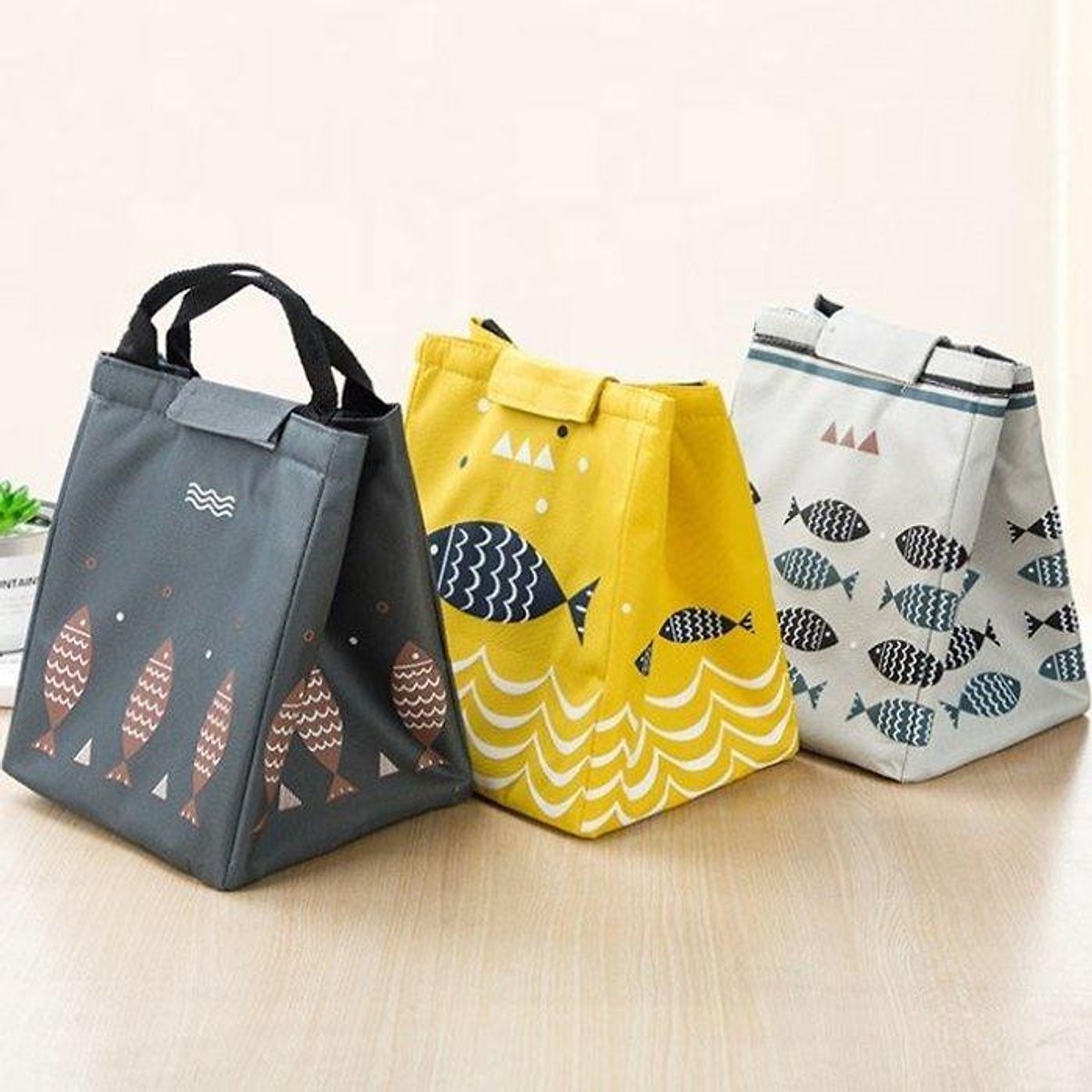 Túi Đựng Hộp Cơm Giữ Nhiệt Cao Cấp Hình Cá