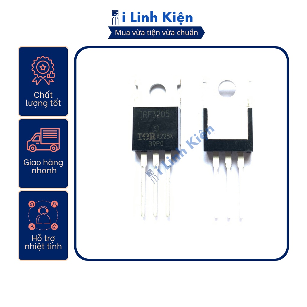 IRF3205 lưng đồng IR mosfet 110A 55V chất lượng tốt.
