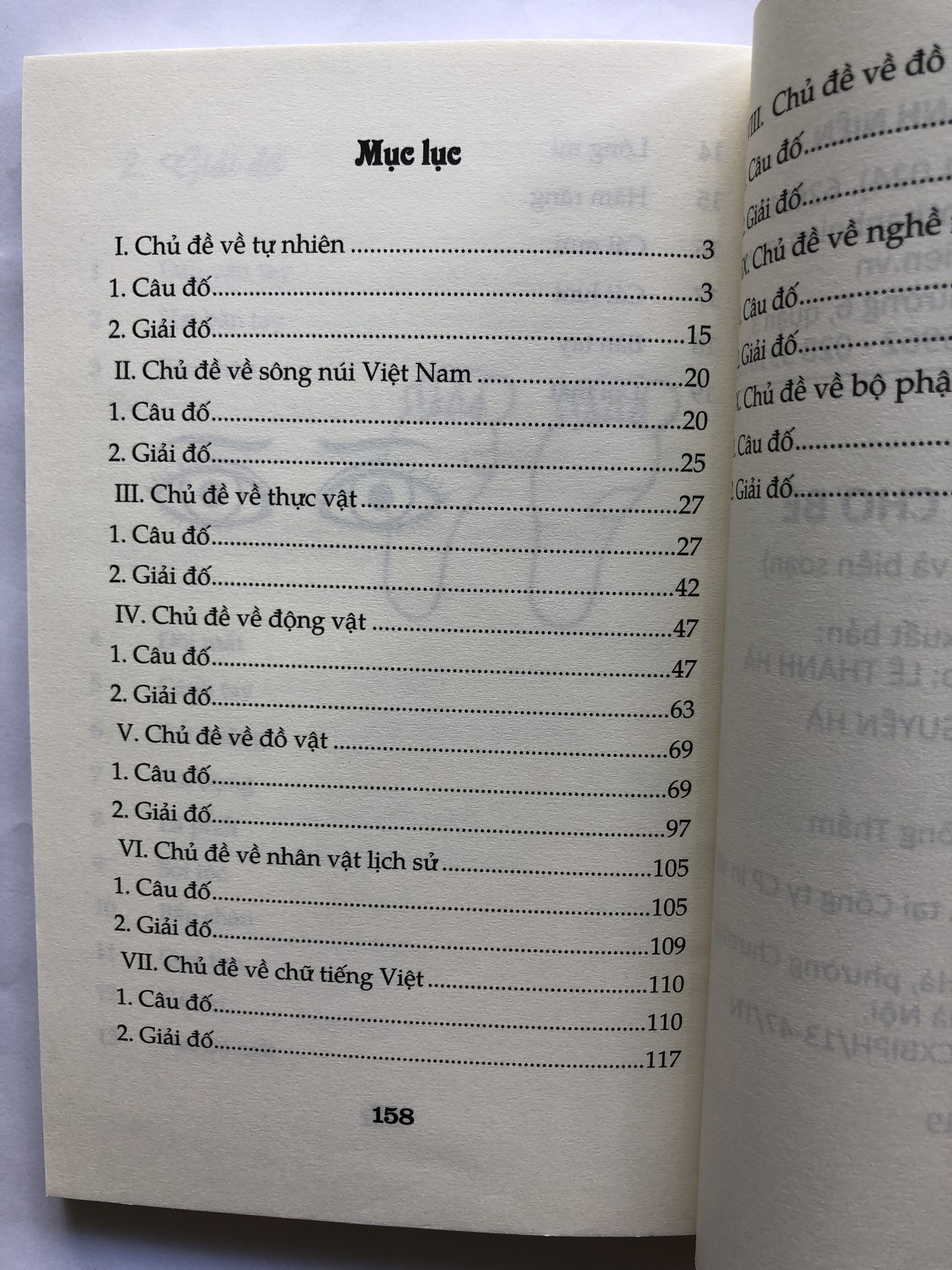 Sách: Câu Đố Dành Cho Bé (Hoài Thương)