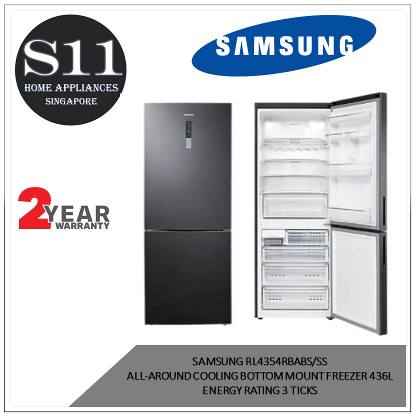 samsung 2 door fridge rl4354rbabs