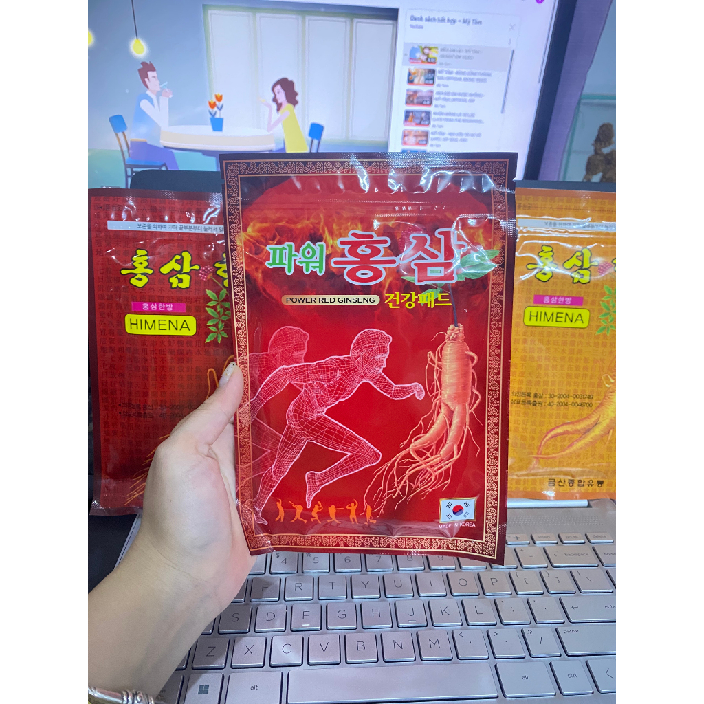 [CHÍNH HÃNG] Cao dán hồng sâm hàn quốc - Gói 20 miếng