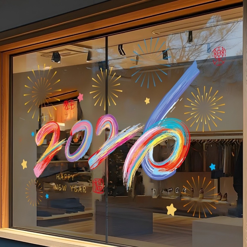 Theme Styling Decorative Year of Horse Gifts 2026 New Year Window ...
