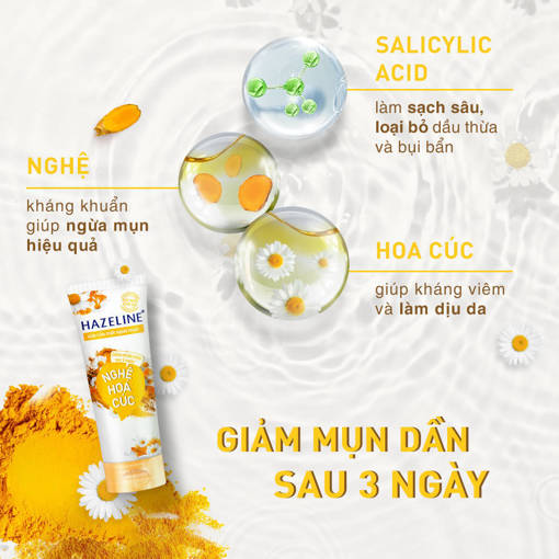 Hazeline Sữa Rửa Mặt Nghệ Hoa Cúc 100G
