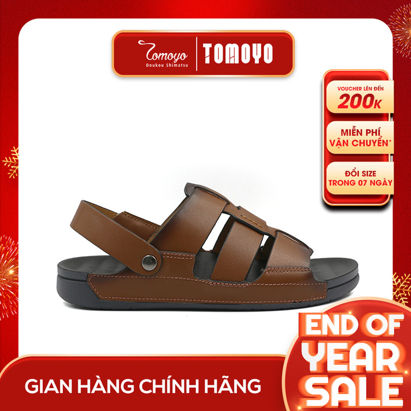 SIÊU SALE 6.6 | Giảm 30% đơn 199k - Dép Sandal Nam Da Bò Cao Cấp TMS300