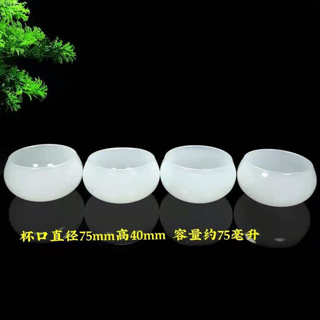 Beautiful green jade teapot Afghanistan single Chinese kung fu health tea making tea set