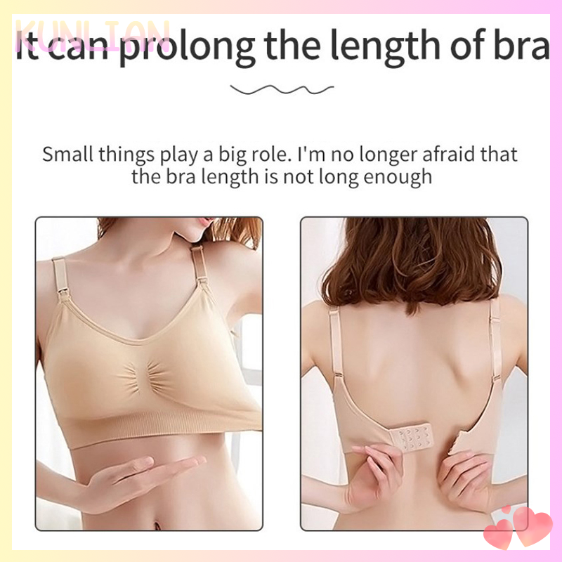 [KUNLIAN] Bra Extenders Strap Buckle Extension 2 Hooks Bra Strap Extender Adjustable Intimates Belt Buckle Accessories Women Bra Strap