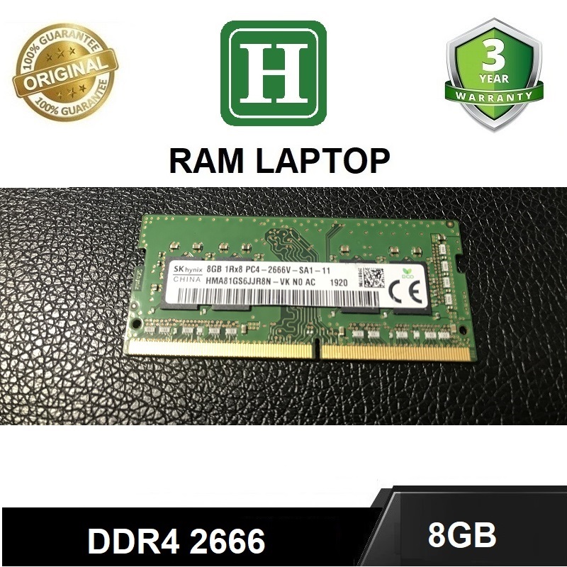 Ram Laptop DDR4 8GB Bus 2666 tháo máy Bảo Hành 3 Năm
