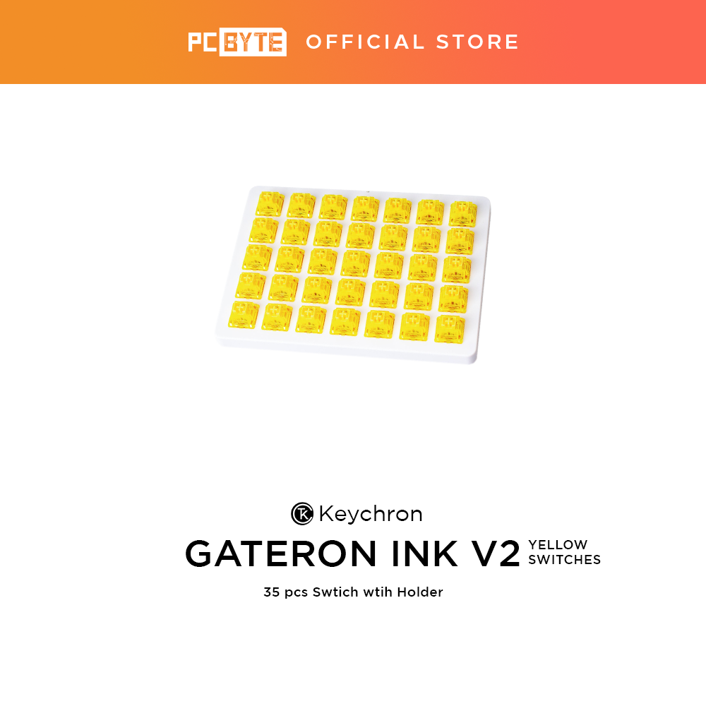 Keychron Gateron Ink V2 Switch Set with holder 35pcs (Yellow/Red