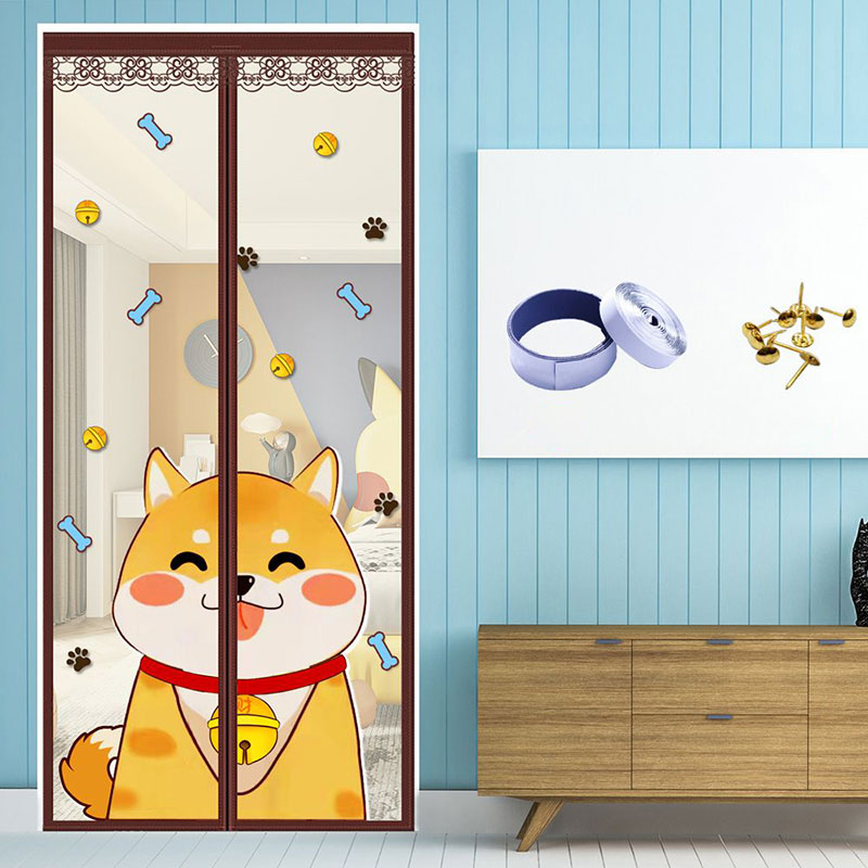 Velcro anti-mosquito door curtain new encrypted magnetic screen door and window paste summer bedroom home partition without punching