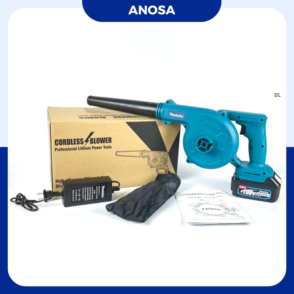 Máy thổi bụi dùng pin Makita 199v/máy thổi hút bụi cầm tay công suất lớn/ 680W thổi sạch ĐL GG