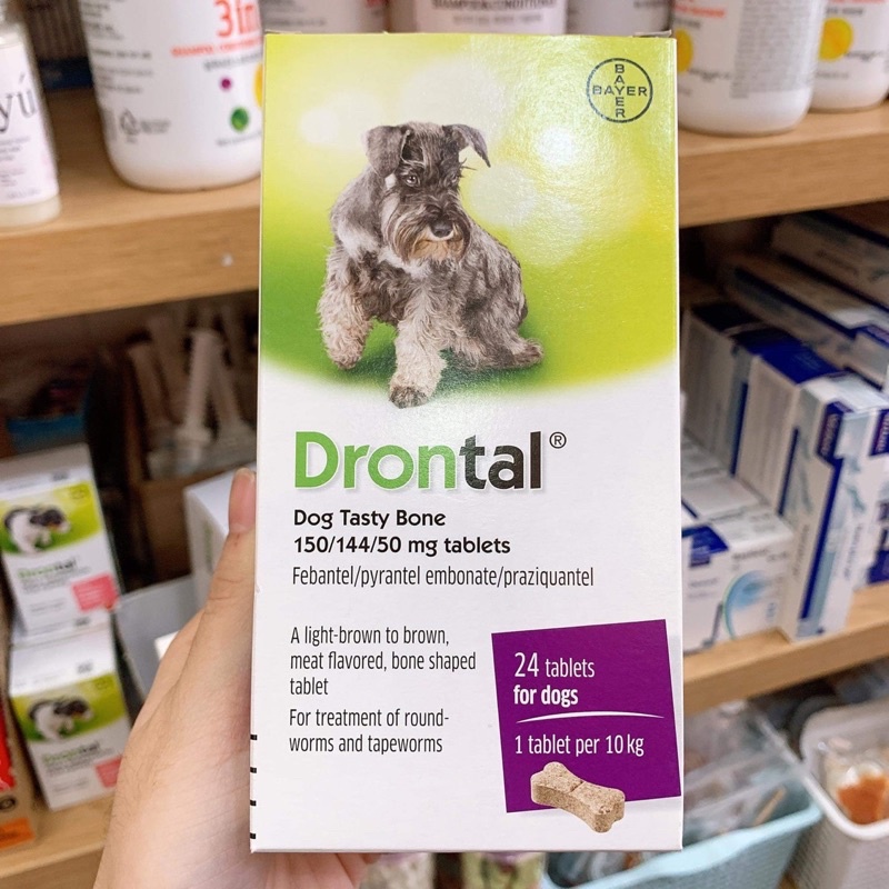 [VỈ 6 VIÊN] Xổ Giun Sán Drontal Cho Chó (Pháp - Hàng Công Ty Chính Hãng) - [Nông Trại Thú Cưng]