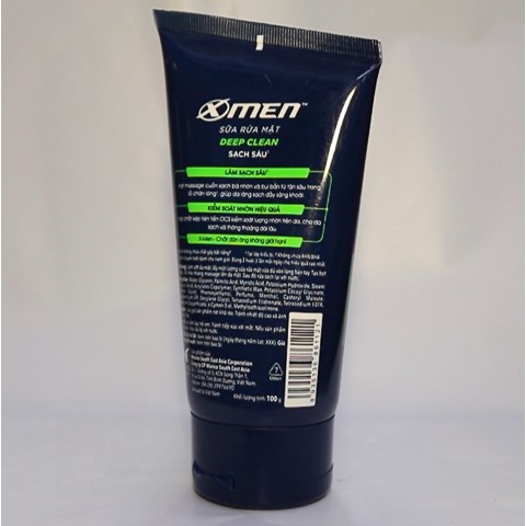 Sữa Rửa Mặt X-Men Deep Clean Sạch Sâu 100G