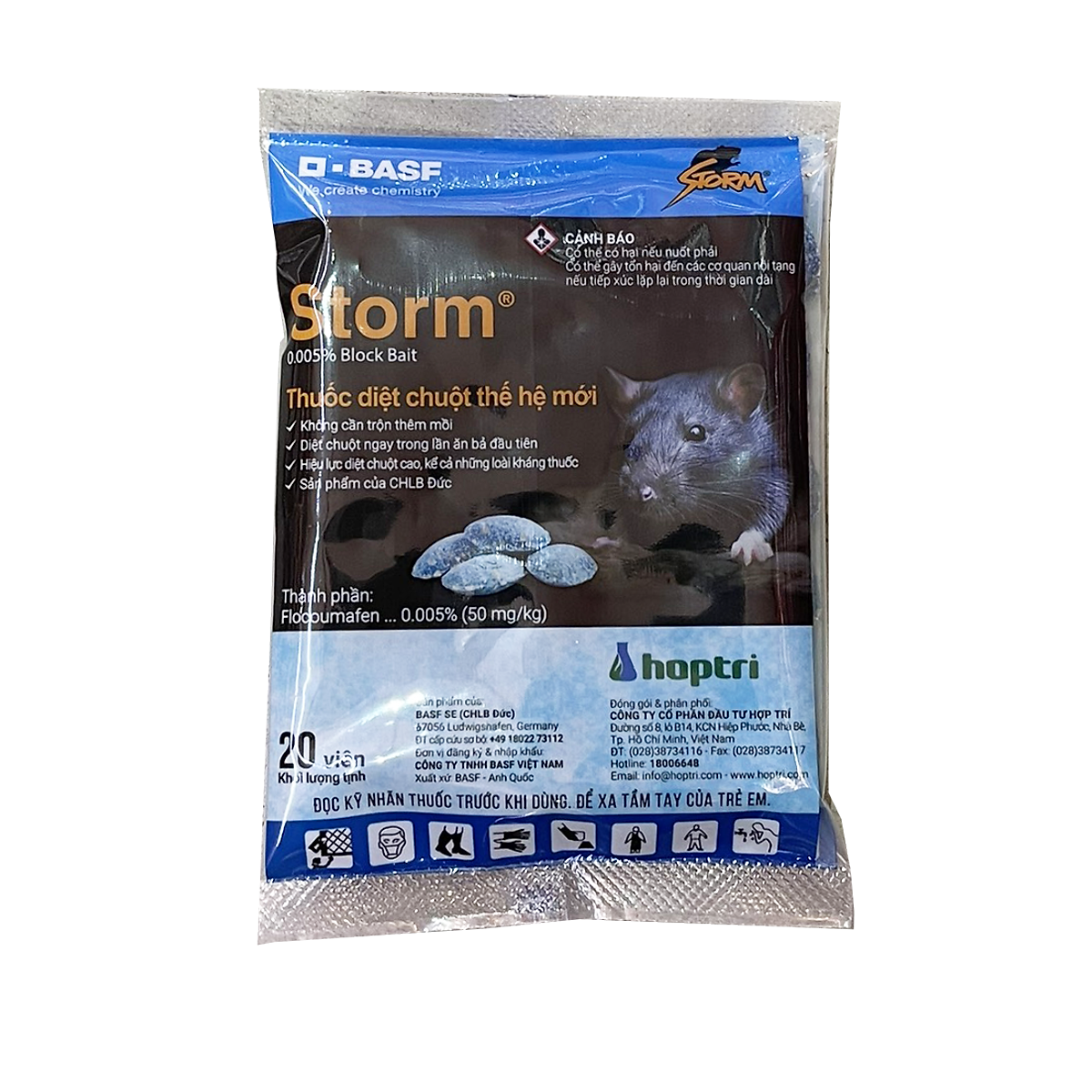 Thuốc diệt chuột Storm (1 gói gồm 20 viên)