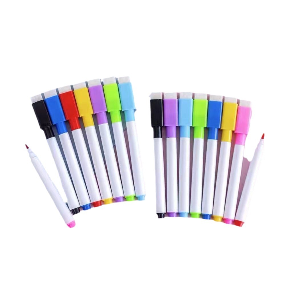 Erasable washable color core black core whiteboard pen creative with brush water-based environmental protection small size erasable pen student painting wholesale