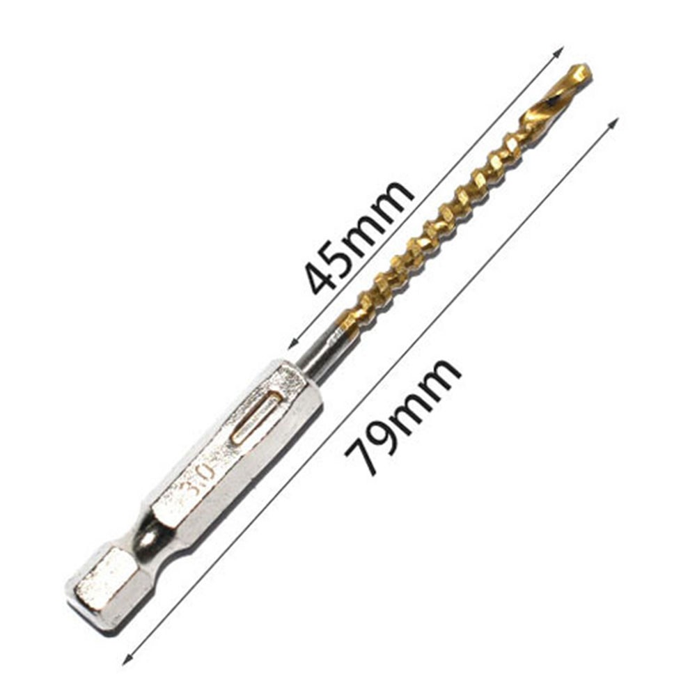 1Pcs Multifunction Hss Drill Bits Hex Shank Metal Titanium Auger Punch Tools More Efficient Drilling