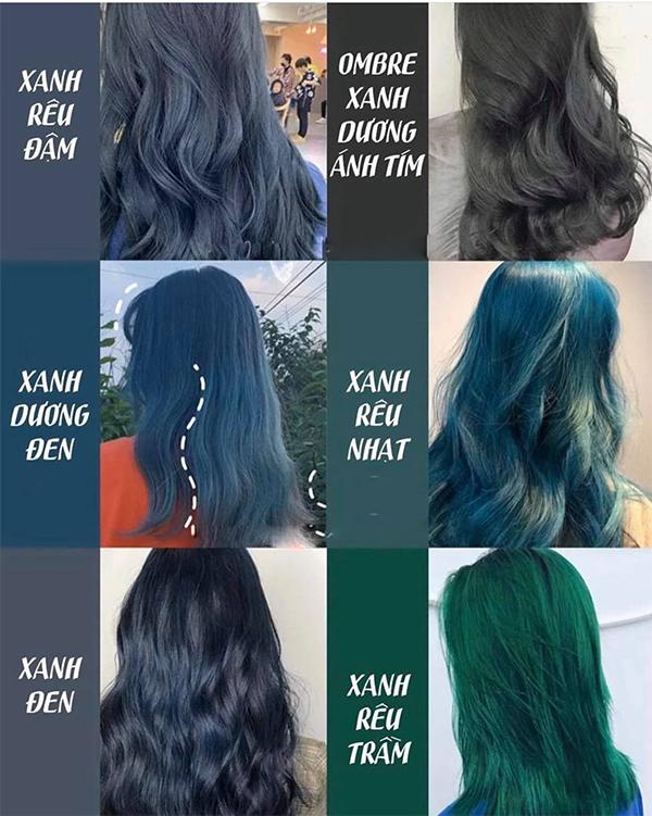 Nếu bạn muốn thay đổi phong cách của mình, hãy cân nhắc nhuộm tóc xanh ánh tím. Đây là một lựa chọn rất táo bạo và khiến bạn nổi bật hơn trong đám đông. Hình ảnh liên quan đến từ khóa này sẽ cho bạn những ý tưởng thú vị để áp dụng vào mái tóc của mình.