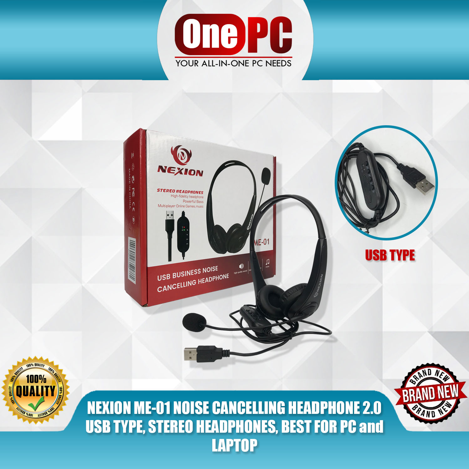 NEXION ME-01 NOISE CANCELLING HEADPHONE 