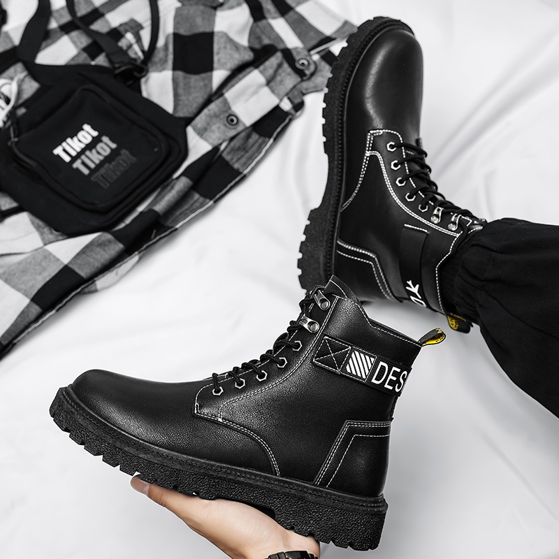 Giày boot da cá sấu thời trang dành cho nam