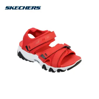 skechers red sandals