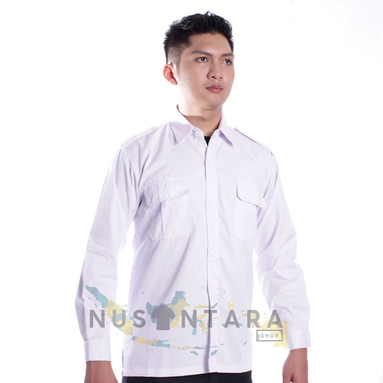 Seragam Pns Putih, Baju Pemda Pria, Setelan Pdh Pns Kemeja Putih