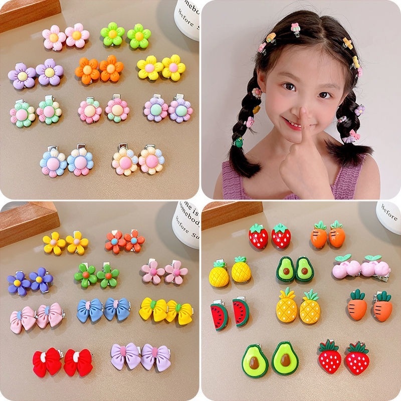 Set 10 Kẹp Tóc Mini Dễ Thương Cho Bé