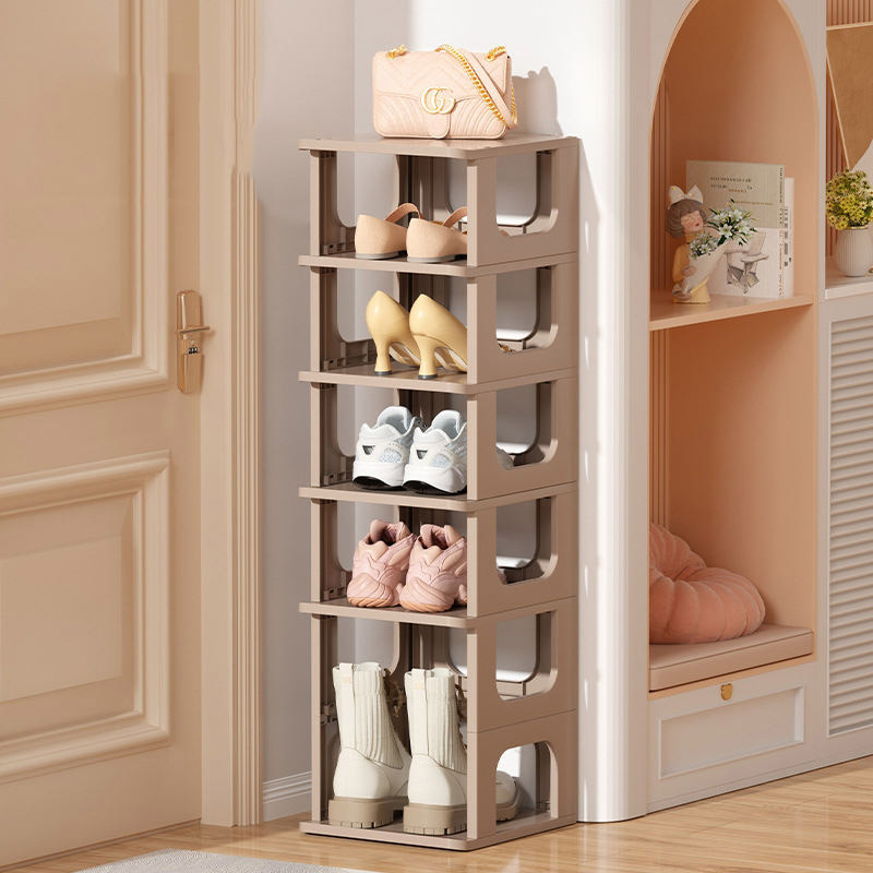 XINLANYASHE shoe box storage drawer Clothes storage drawers, shoe boxes, boxes, plastic boxes, storage boxes, storage cabinets, plastic boxes, storage boxes, storage cabinets Household Laminated Shoe Box multi-tiered bookshelf Dessert storage cabinet chil