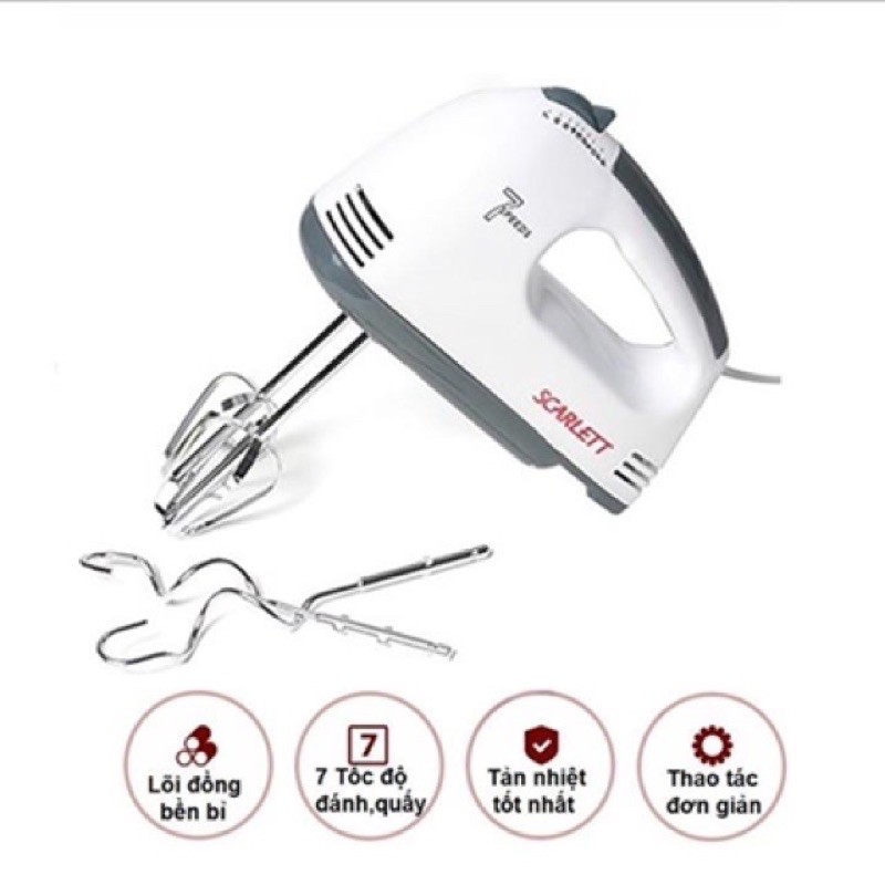 Máy đánh trứng Scarlett 7 cấp độ -260W