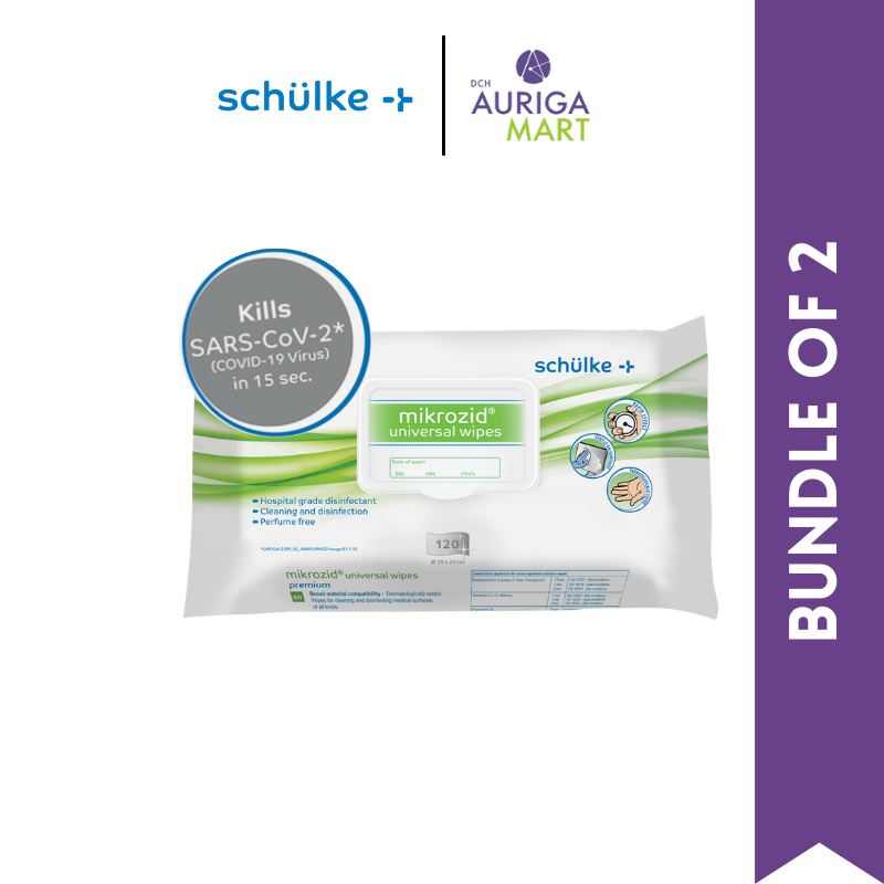 Schulke mikrozid® Universal Wipes 120 Sheet Disinfectant Wipes Perfume