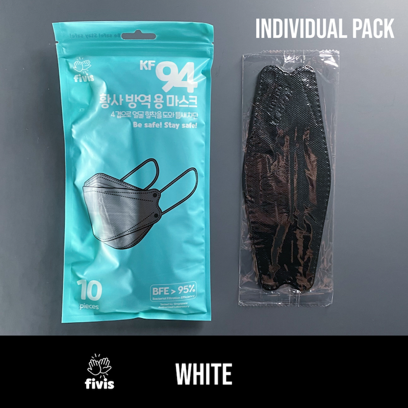 Mas Mask Fivis KF94 Singapore Lab Tested 4 PLY mask, BFE 99 SG Ready