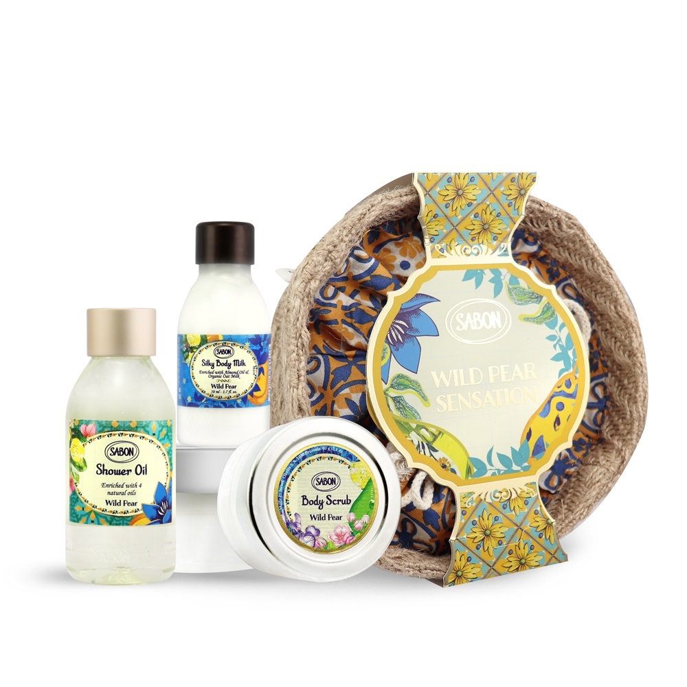Sabon Wild Pear & Lavender Apple Gift Set - Shower oil / Body