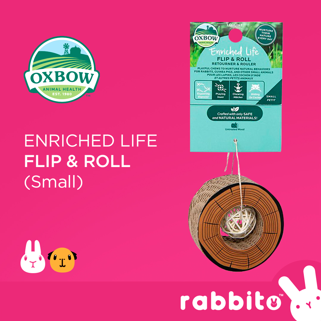 Oxbow Enriched Life Flip and Roll Toy for rabbits, guinea pigs and