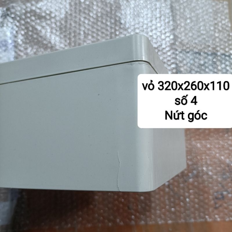 Hộp nhựa abs 320x240x110mm lắp được 24 cell 33140 hoặc 9 cell 46160