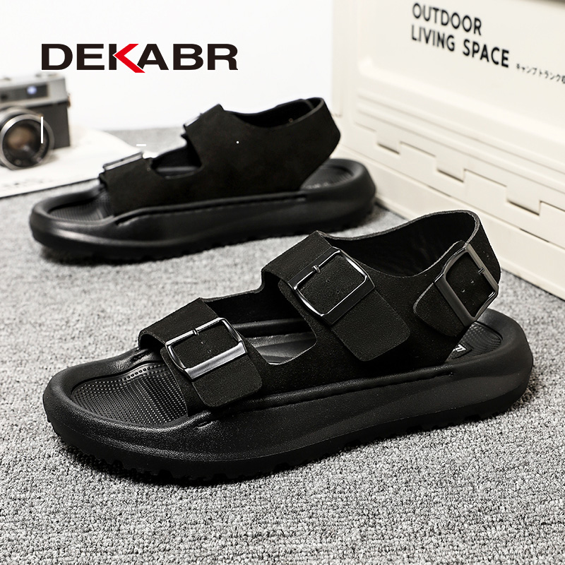 DEKABR Men's Sandals Summer Lightweight Pu Comfortable Soft Outsole 2024 Fashion New Sandals For Men. 