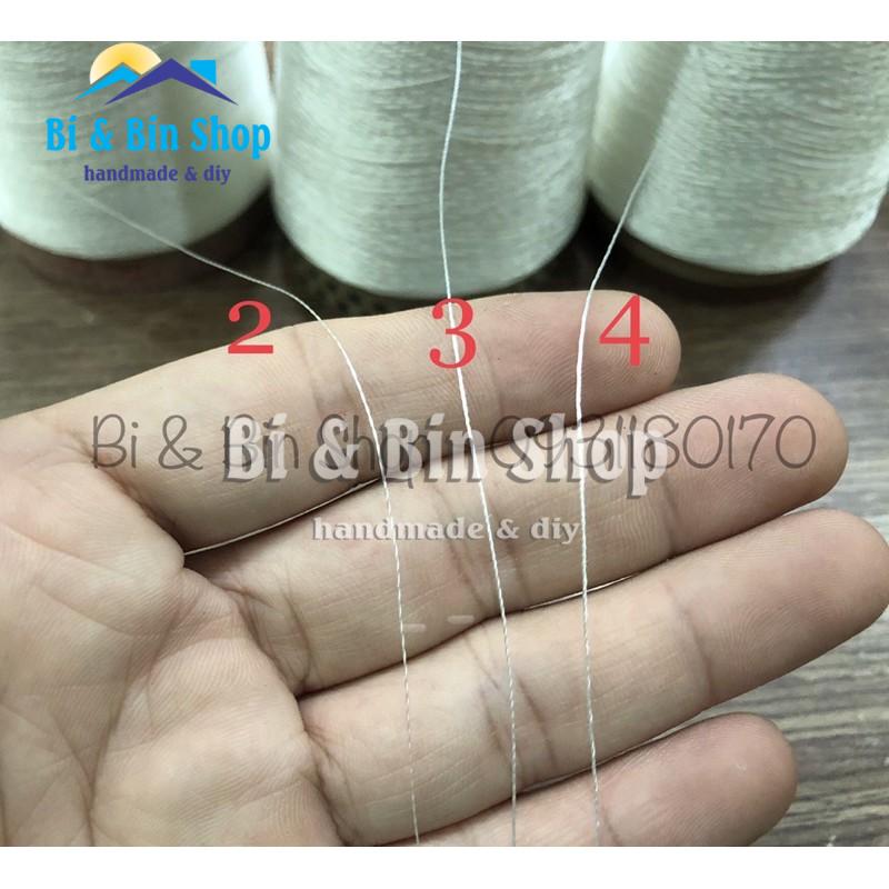 Chỉ Nilon Số 2 (210D/2) Kết Cườm Đính Hạt, May Túi Xách Bền Đẹp
