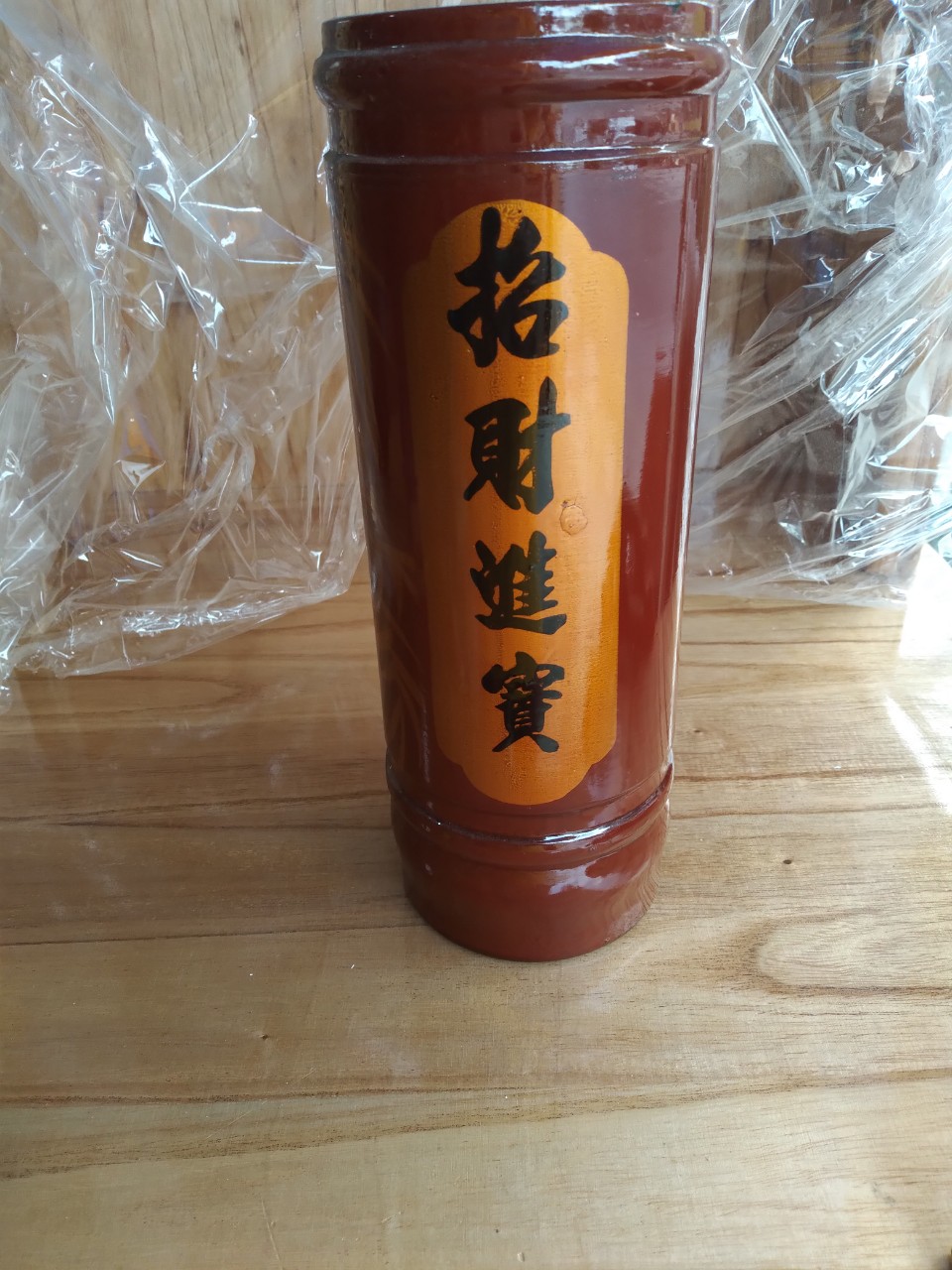 ống đựng nhang gổ