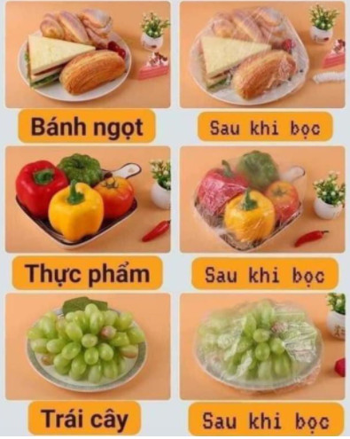 Combo 100 túi màng bọc thực phẩm,màng bọc thức ăn