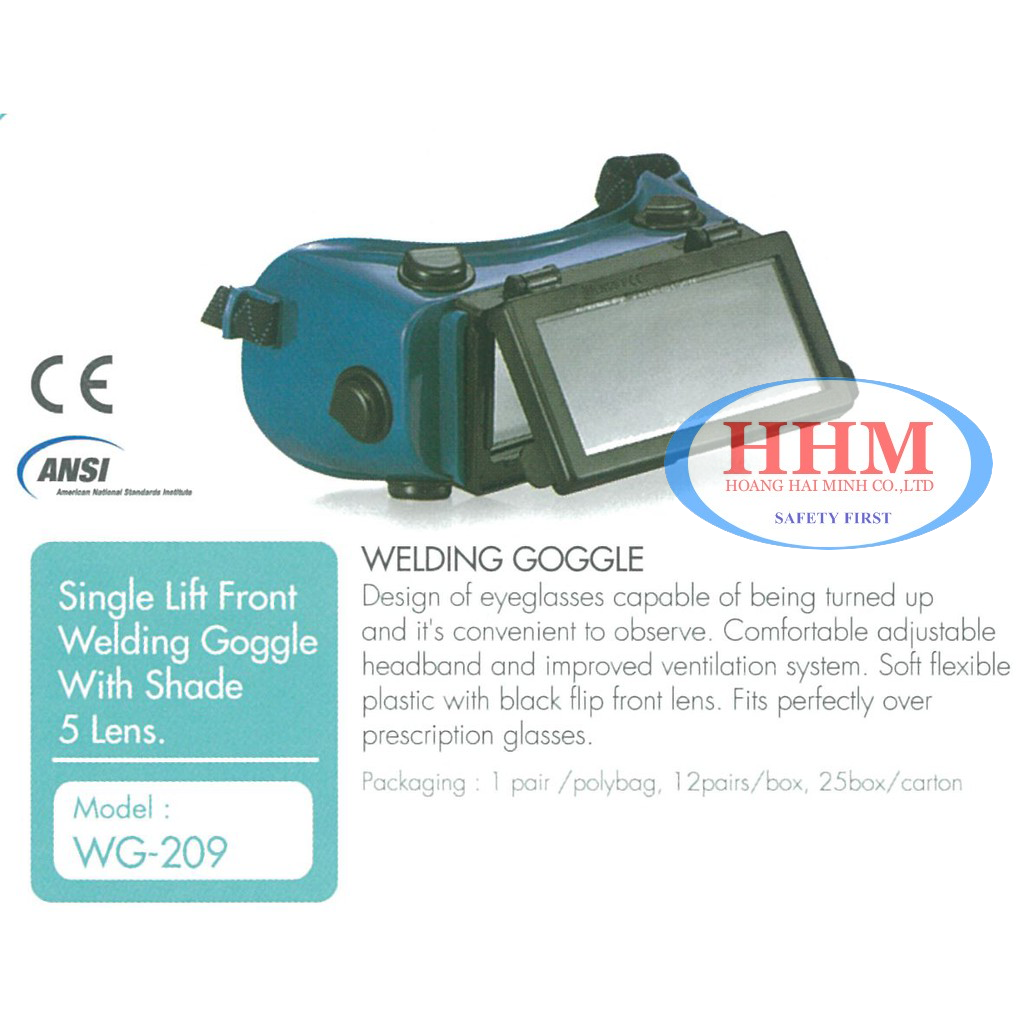 Kính hàn hơi Đài Loan WG209