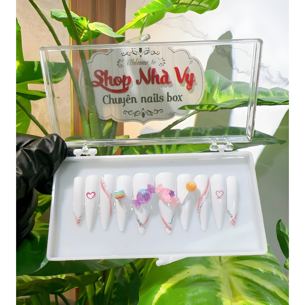 Nails thiết kế 24 móng kiểu dễ thương mã 382