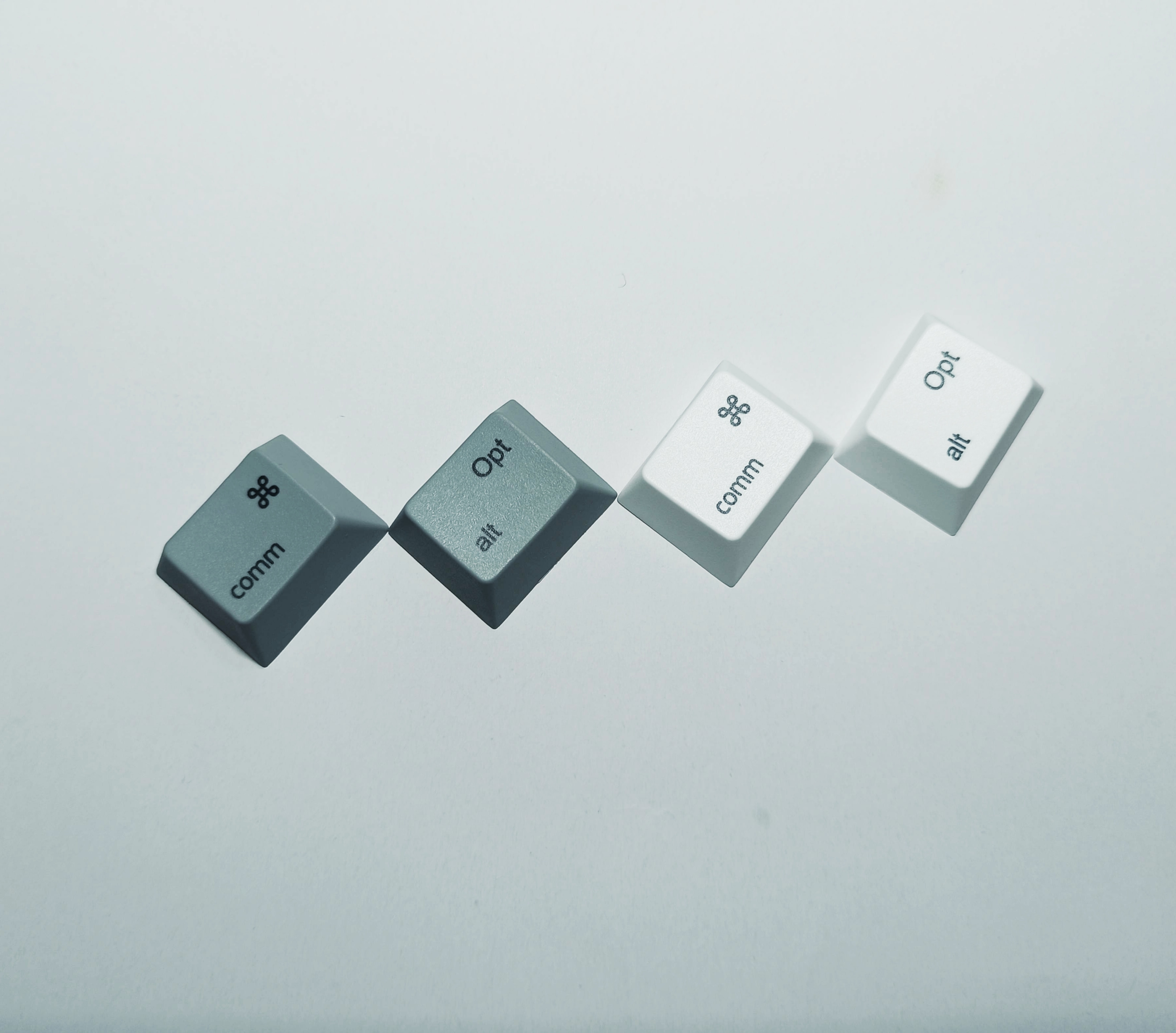 1 Set PBT 1.25U 1.25X Key Cap Commond Opt Keycaps For MacOS MAC Mechanical Keyboard Keycap Cherry Profile R1 height