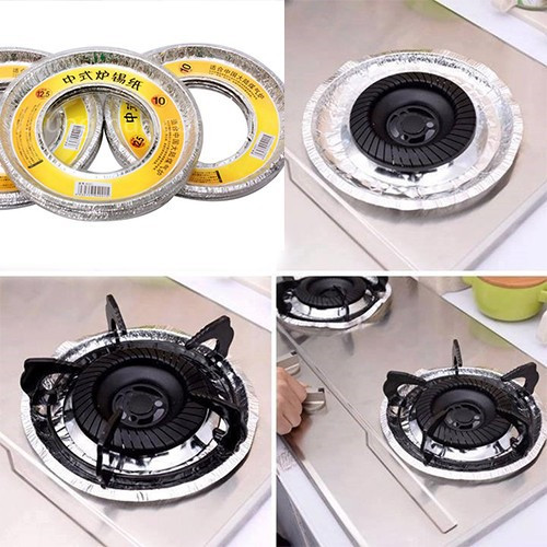 Miếng Bạc Lót Bếp Ga Chống Dầu Mỡ Nhà Bếp ( Set 10 )