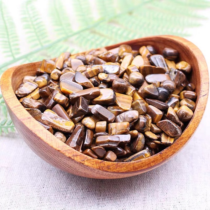 Đá mắt hổ phong thuỷ trang trí hồ cá, để bàn làm việc, Vụn đá thạch anh mắt hổ trang trí chậu cá cảnh mini, thác nước hồ cá, đá thạch anh vụn